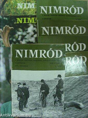 Nimród 1970-1977. (vegyes számok) (8 db)