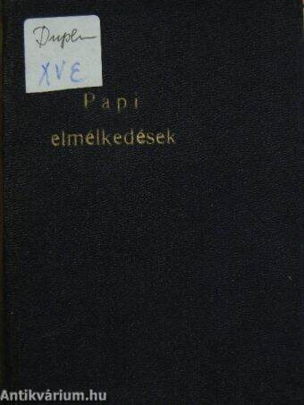 Papi elmélkedések