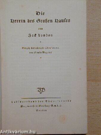 Die Herrin des Grosen Hauser