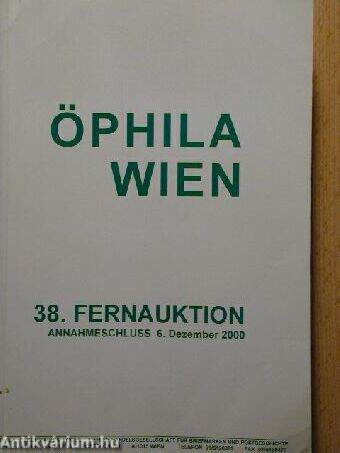 Öphila Wien 38. Fernauktion