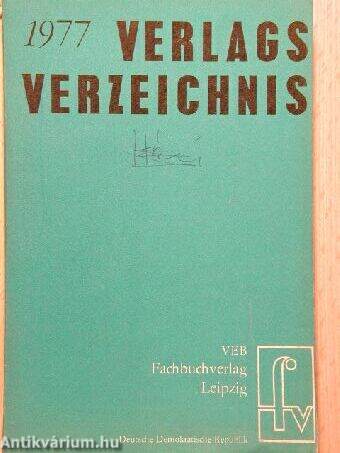 Verlagsverzeichnis 1977