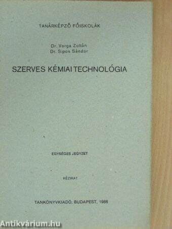 Szerves kémiai technológia