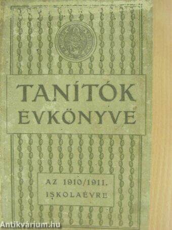 Tanítók Évkönyve az 1910/1911. iskolaévre