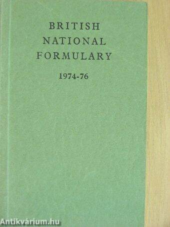 British National Formulary 1974-76