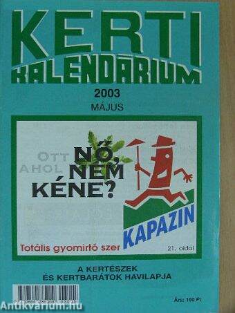 Kerti Kalendárium 2003. május