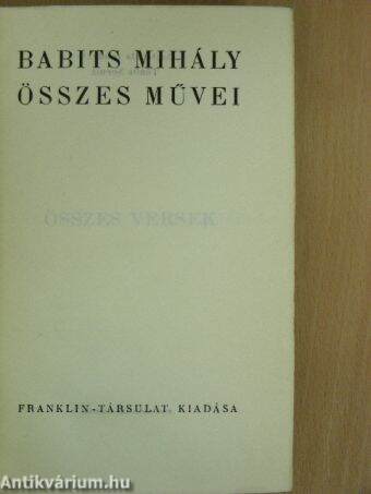 Babits Mihály összes művei