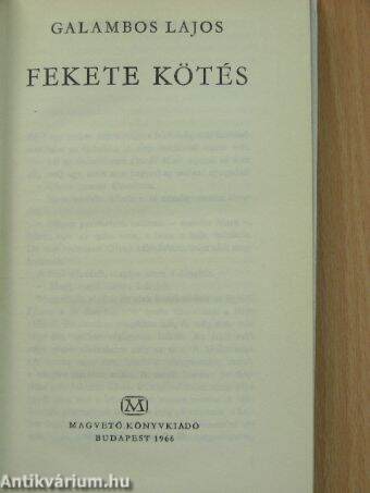 Fekete kötés