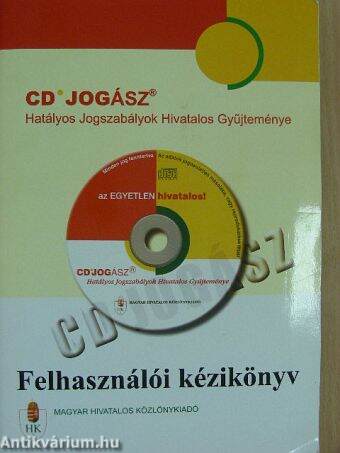 Felhasználói kézikönyv - CD-Jogász