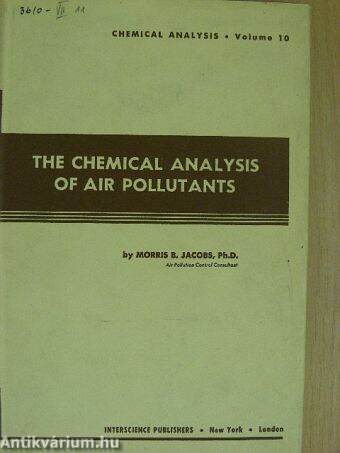 The Chemical Analysis of Air Pollutants