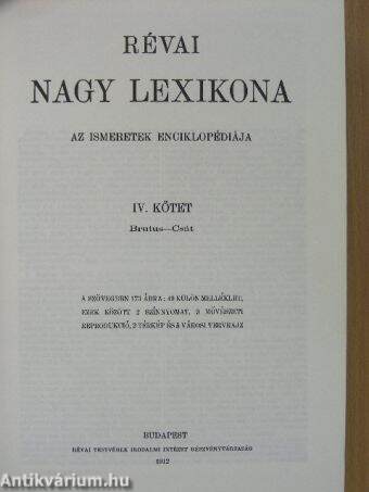 Révai nagy lexikona 4. (töredék)