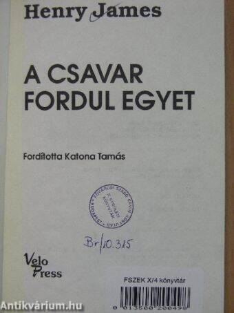 A csavar fordul egyet