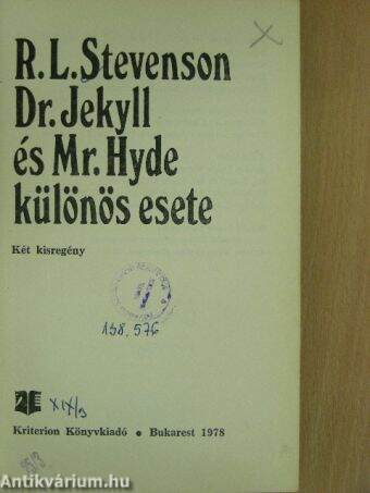 Dr. Jekyll és Mr. Hyde különös esete