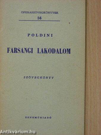 Poldini: Farsangi lakodalom