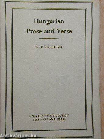 Hungarian Prose and Verse