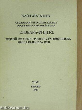Szótár-index