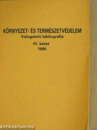 Környezet- és természetvédelem IV.