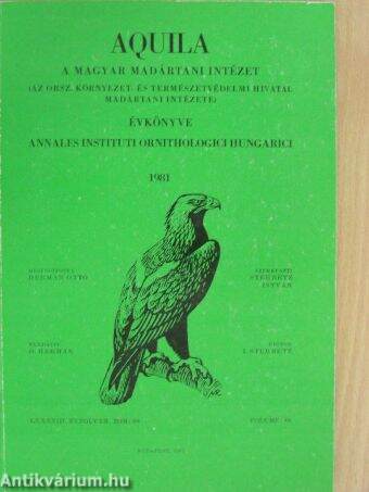 Aquila - A Magyar Madártani Intézet évkönyve 1981