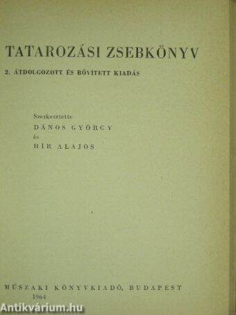 Tatarozási zsebkönyv