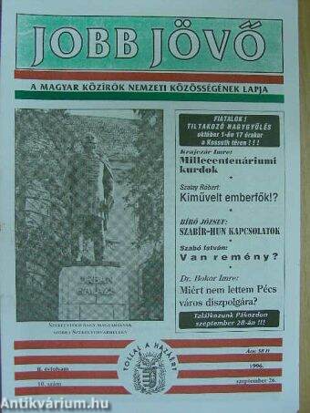 Jobb Jövő 1996. szeptember 26.