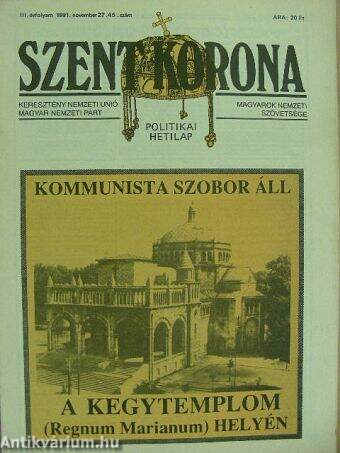 Szent Korona 1991. november 27.