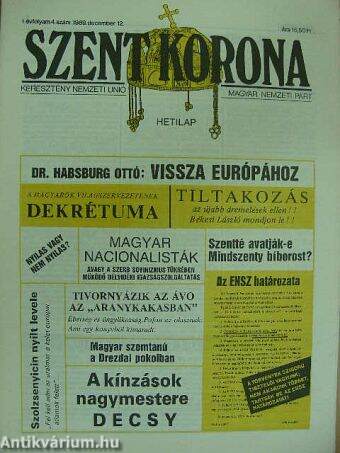 Szent Korona 1989. december 12.