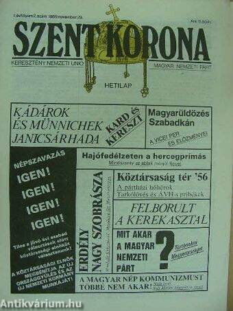 Szent Korona 1989. november 29.