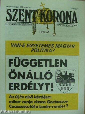 Szent Korona 1990. január 10.