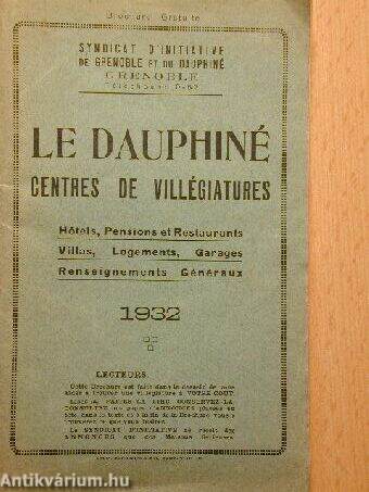 Le Dauphiné centres de villégiatures