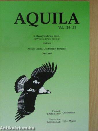 Aquila - A Magyar Madártani Intézet évkönyve 2007-2008