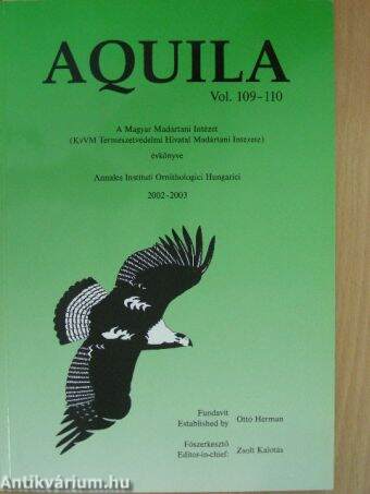 Aquila - A Magyar Madártani Intézet évkönyve 2002-2003