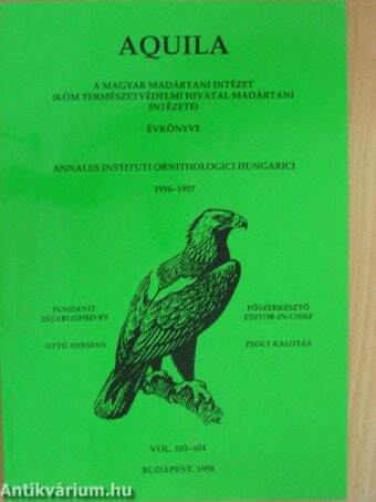 Aquila - A Magyar Madártani Intézet évkönyve 1996-1997