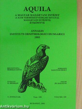 Aquila - A Magyar Madártani Intézet évkönyve 1993