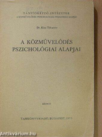 A közművelődés pszichológiai alapjai