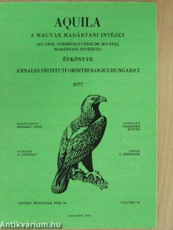 Aquila - A Magyar Madártani Intézet évkönyve 1977