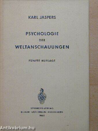 Psychologie der Weltanschauungen