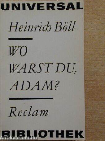 Wo Warst du, Adam?