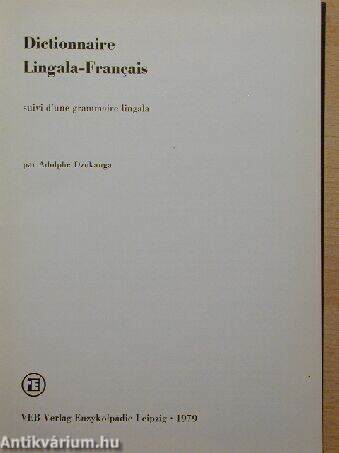 Dictionnaire Lingala-Francais