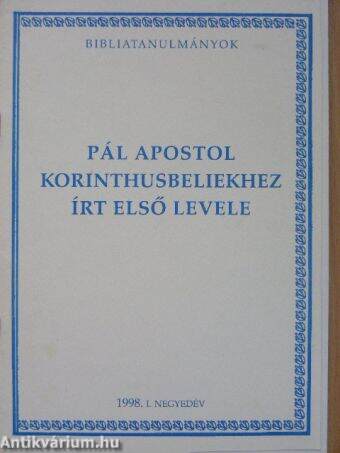 Pál apostol korinthusbeliekhez írt első levele