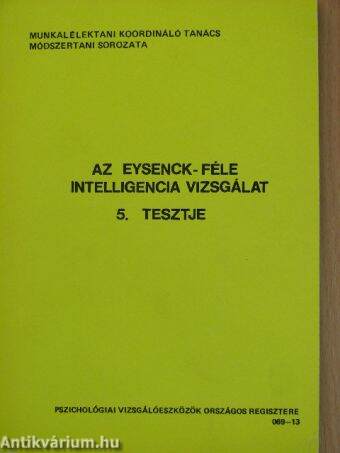 Az Eysenck-féle intelligencia vizsgálat 5. tesztje