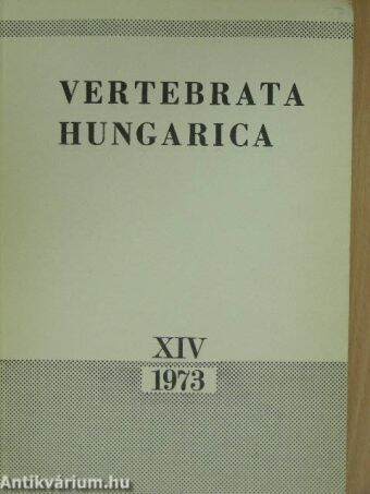 Vertebrata Hungarica XIV. 1973.