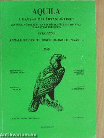 Aquila - A Magyar Madártani Intézet évkönyve 1980