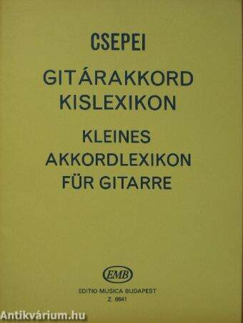 Gitárakkord kislexikon/Kleines Akkordlexikon für Gitarre 