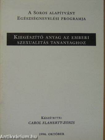 Kiegészítő anyag az emberi szexualitás tananyaghoz