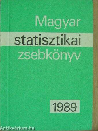 Magyar statisztikai zsebkönyv 1989.