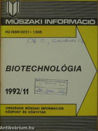 Biotechnológia 1992/11.