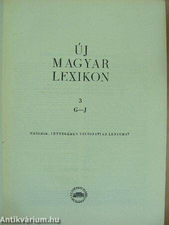 Új magyar lexikon 3. (töredék)