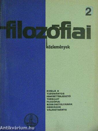 Filozófiai közlemények 1965/2.