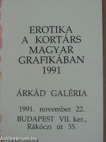Erotika a kortárs magyar grafikában - 1991
