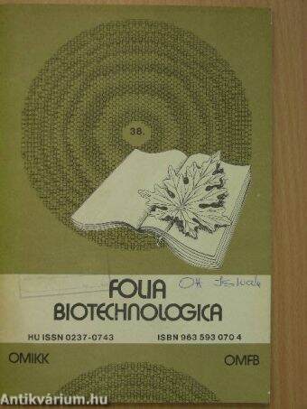 Folia Biotechnologica 38.