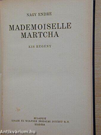 Mademoiselle Martcha